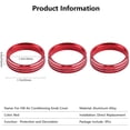 thumbnail image 5 of LECART 3Pcs Air Conditionneur Commutateur Boutons en Alliage d'Aluminium Rouge Bleu Noir Auto Décorations d'Intérieur Accessoires de Voiture, 5 of 5