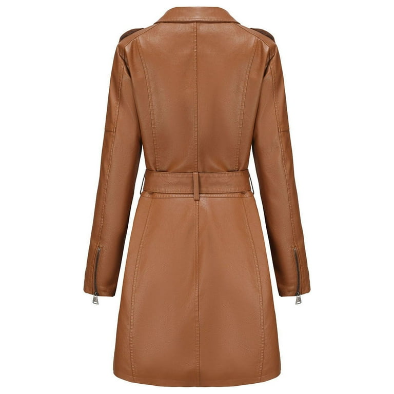 Womens Oversized Leather Jackets Faux Casual Long Sleeve Mid Womens Oversized Leather Jackets Faux Casual Long Sleeve Mid