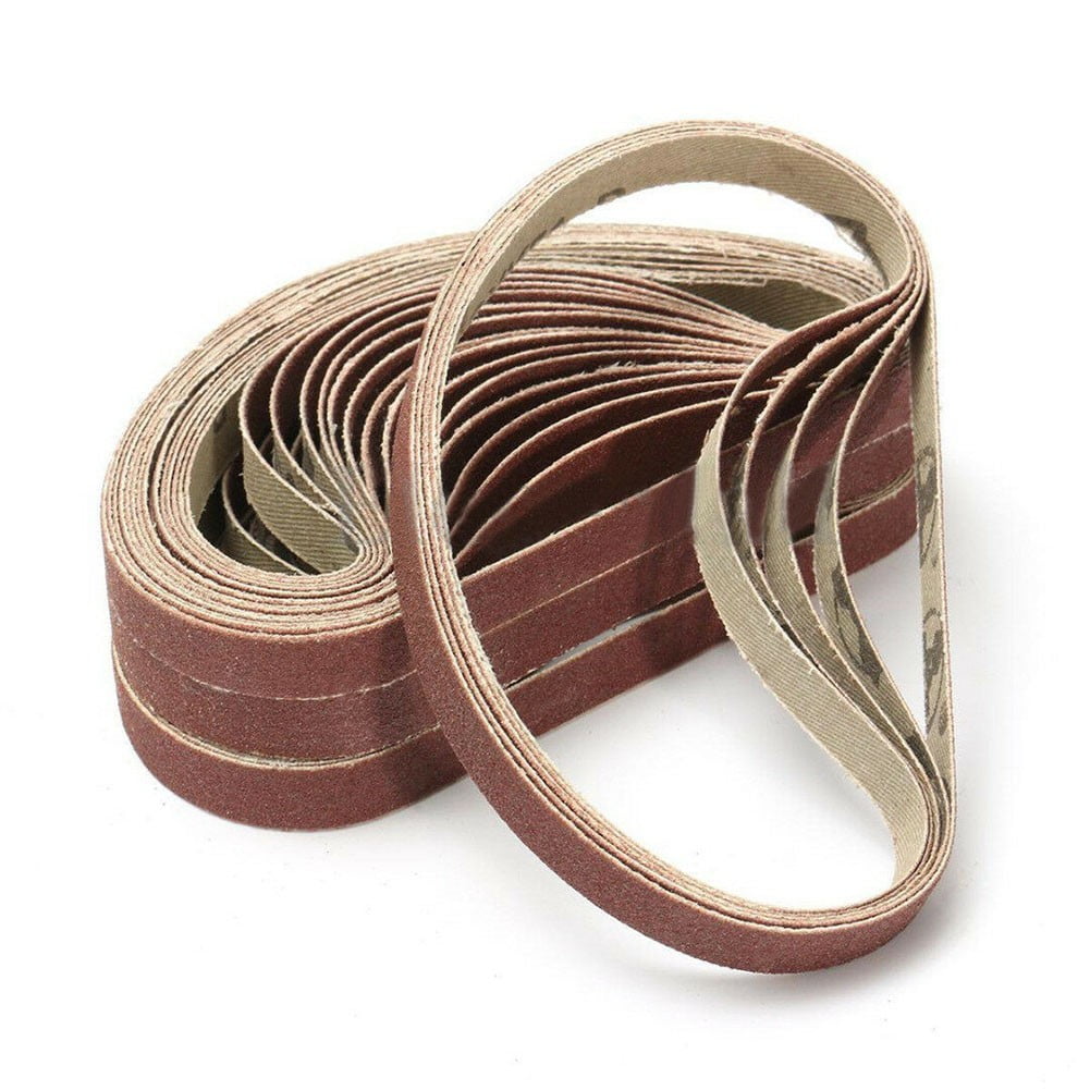 50 x MIXED Grit Sanding Belts To Fit air powered Powerfile 10 x 330mm 