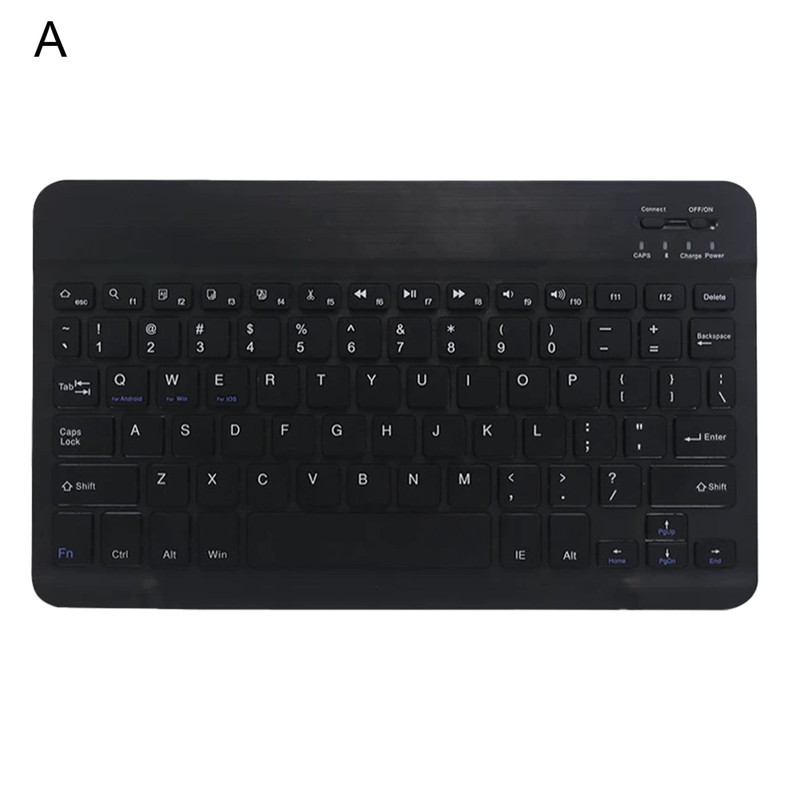 Colorful Multi-Device Bluetooth Quick Response Long Standby Time Slim Tablet Keyboard – Windows, Mac, Chrome OS, Android, iPad, iPhone, Apple TV Compatible -
