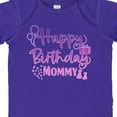 thumbnail image 4 of Inktastic Purple Happy Birthday Mommy Boys or Girls Baby Bodysuit, 4 of 5