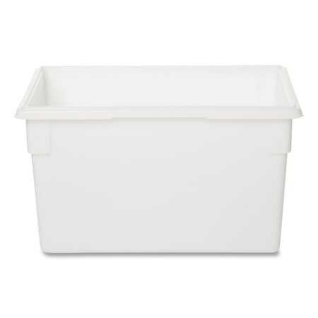 Rubbermaid Commercial Food/Tote Boxes, 21.5 gal, 26 x 18 x 15, White, Plastic