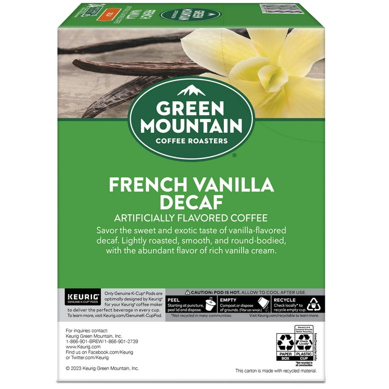 Green mountain french vanilla k cups hot sale