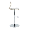 thumbnail image 5 of LumiSource Silver Folia Adjustable Barstool - Set of 2, 5 of 6