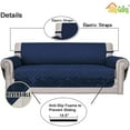 thumbnail image 3 of Easy-Going Reversible Sofa Slipcover Water Resistant Couch Cover, Sofa Size, Navy/Ivory, 3 of 8