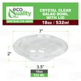 thumbnail image 7 of [50 PACK] 18oz Clear Disposable Salad Bowls with Lids - Clear Plastic Disposable Salad Containers for Lunch To-Go, Salads, Fruits, Airtight, Leak Proof, Fresh, Meal Prep | Rose Bowl (18 OZ), 7 of 7