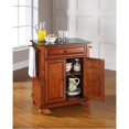 thumbnail image 3 of Bowery Hill Traditional Wood Kitchen Island with Granite Top in Cherry, 3 of 6