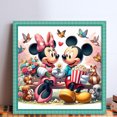 thumbnail image 2 of Hilo algodón ecológico bordado Likrtyny 11CT 3 hebras impresión 40*40cm Kit serie dibujos animados punto cruz Mickey y Minnie Date in the Park, 2 of 9