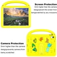 thumbnail image 5 of for iPad 10th Gen 10.9" 2022 A2757/A2777/A2696 Silicone Kids Friendly Shockproof Cute Case with Handle Grip, Heavy Duty Multiple Angles Kickstand Rugged Cover for iPad 10th Generation, Yellow, 5 of 8