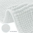 thumbnail image 6 of Bathroom Rugs Chenille Bath Rug Soft Short Plush, Water Absorbent Shower Mat Quick Dry Machine Washable(White,16" x 24"), 6 of 7