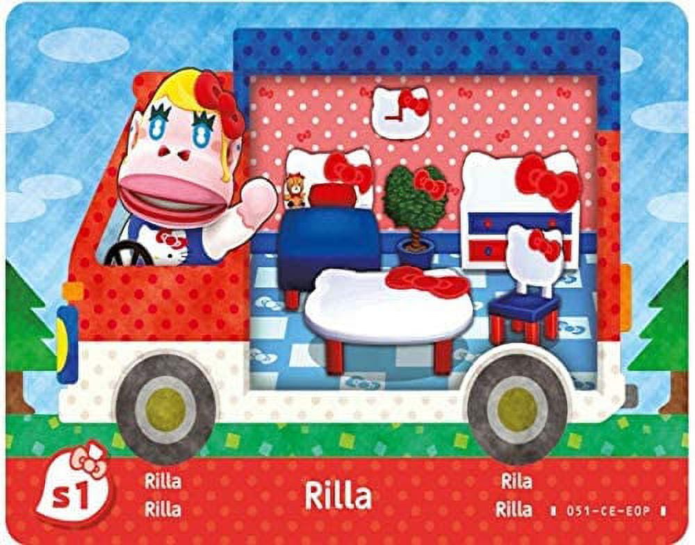 Nintendo Animal Crossing: New Leaf - Welcome Pack Sanrio - Amiibo 6 Card (Multi), Black, 2003266
