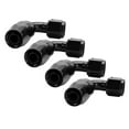 thumbnail image 4 of 4PCs 6AN AN6 -6AN 90 Degree Fuel Oil Hose End Fitting Swivel Adapter Aluminum, 4 of 10