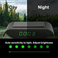thumbnail image 4 of Car Digital Solar Clock Car Thermometer Dashboard Clock Abs Black Solar Powered Accessories For Vehicles White, 4 of 5