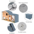 thumbnail image 2 of Oxford Cloth Animal Hutch Cover Exterior Impermeable Prevención De Luz Dañina Animal Cage Cover Protector De Jaula A Prueba De Polvo Para Triangle Animal Hutch Yuarrent HA027221-02, 2 of 5