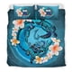 thumbnail image 1 of Juego de Funda Nórdica Polinesia - Samoa Bedding Set Blue Plumeria Animal Tattoo, 1 of 6