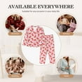 thumbnail image 4 of Uemuo Sweet Watermelon Pattern Womens Pajama Sets,PJ Set for Women,Pajamas for Women Logo,Long Sleeve Pajama Set for Women,Soft Long Sleeve Top With Pants-X-Large, 4 of 9