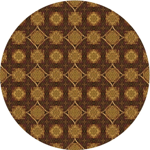 Ahgly Company Indoor Square Patterned Blood Night Red Area Rugs, 3' Square