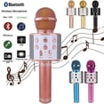 thumbnail image 2 of New Karaoke WS858 Wireless Bluetooth Microphone Speaker Handheld USB Mic Player KTV, 2 of 13