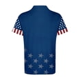 thumbnail image 2 of Men's USA 250th Anniversary Patriotic Polo Shirt American Flag Graphic Casual Short Sleeve America 250 Merchandise, 2 of 5