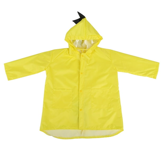 TOPINCN Cute Dinosaur Pattern Kids PVC Raincoat Boy Girl Rainwear