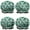 Leopard Pattern With, variant on Shower Caps,Leopard Pattern with Green and Black Spots Waterproof Shower Cap for Women 4 Pieces,Double Reusable Hair Cover for Shower PEVA Elastic Stretch Hem