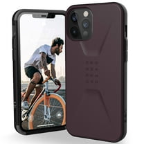 UAG iPhone 12 Pro Max Case [6.7-inch screen] Sleek Ultra-Thin Shock-Absorbent Civilian Protective Cover, Eggplant
