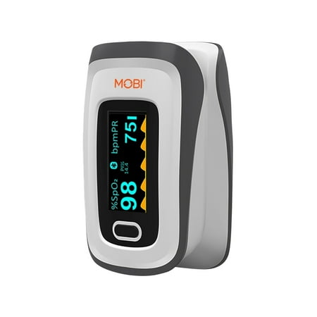 MOBI - Smart OLED Fingertip Bluetooth Pulse Oximeter - White