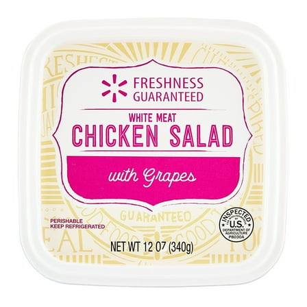 Freshness Guaranteed White Meat Chicken Salad with Grapes, 12 oz (Fresh)