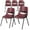 Burgundy, variant on Flash Furniture 5 Pack Green Ergonomic Shell Chair with Left Handed Flip-Up Tablet Arm
