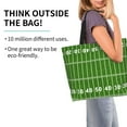 thumbnail image 2 of Pofeuu American Football Field2 Print Reusable Grocery Bags - Washable, Foldable, Packable Tote, Large Handles, Heavy Duty, Zippered Top Pouch, 2 of 8