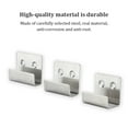 thumbnail image 3 of Electronicheart Ceramic Tile Hook Stainless Steel Rack Home Living Room Bedroom Kitchen Bathroom Billboard Photo Frame Display Board Holder Black L, 3 of 8