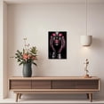 thumbnail image 3 of ZHONGYUTONG African American Wall Art Black Girl Canvas Print Fashion Black Women Pictures Modern Artwork for Living Room Decor Framed (12.00" x 18.00"), 3 of 5
