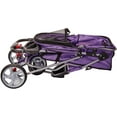 thumbnail image 5 of Paws & Pals Pet Stroller for Cats & Dogs Folding 3-Wheel Carrier Jogger (Purple) (Small), 5 of 8