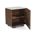 thumbnail image 3 of Pemberly Row Modern Solid Wood Frame 20" Nightstand in White, 3 of 5