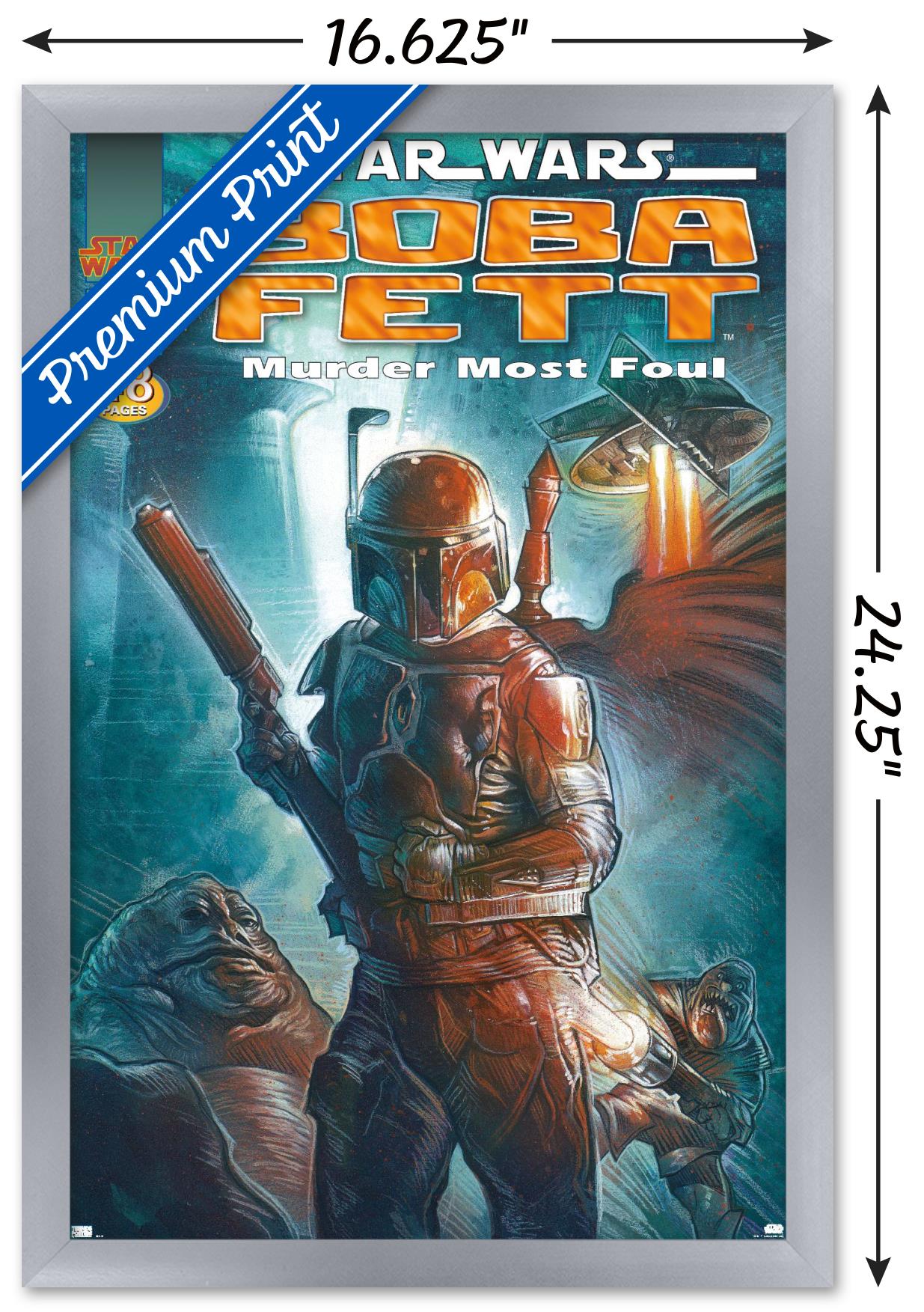 Star Wars: Saga - Boba Fett - Most Foul Wall Poster, 14.725" x 22.375", Framed