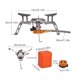 thumbnail image 2 of Quemador al aire libre Estufa dividida de disparo electrónico Mochilero Cocina de acero inoxidable Calentador de fuego turístico de emergencia Utensilios de cocina de 8 kg Inevent OD003578-00B, 2 of 7