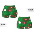 thumbnail image 6 of Yiaed Cute Santa Print Women's Athletic Shorts Running Shorts Sporty Short High Waisted Elastic Workout Shorts for Yoga Gym Running & Sports -XX-Large, 6 of 8