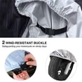 thumbnail image 4 of Funda Impermeable para Motocicleta Yesjoy XL Negro Plata Resistente al Agua y UV, 4 of 7