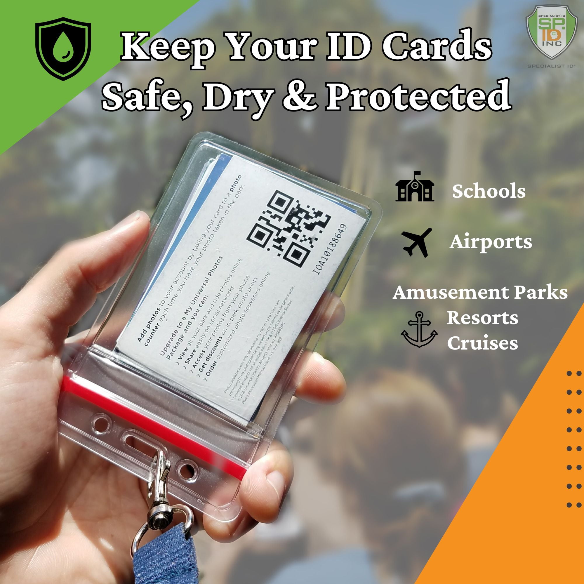 Specialist ID Water Resistant Badge & ID Holders, Vinyl, 100 Count