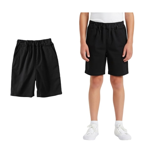 School Uniform for Boys Straight Pants with Pockets Casul Boys Black Uniform Shorts School Shorts Kids Boys Shorts