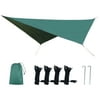 Fly Tent Tarp Sail Canopy Waterproof Rain Fly Sun Shade Resistant Camping Shelter With Pegs Rope Storage Bag For Outdoor Patio Garden Backyard Activities 10.5 X 8.2 Ft