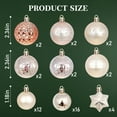 thumbnail image 6 of BeePrincess 44 Piece Christmas Ornament Set, Christmas Ball, Champagne Gold, Christmas Tree Decorations, 6 of 6