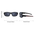 thumbnail image 2 of Polarized Outdoor Sports Sunglasses, Square Frame Lightweight UV Protection Riding Glasses for Fishing Hiking Driving Travel, 2 of 5