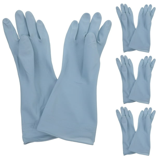 4 pares de guantes para lavar platos, cuencos, ollas y sartenes, guantes de limpieza y lavandería (L)