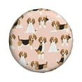 thumbnail image 2 of Easygdp Beagle Dog On Brown Wheel Sun Guard, Spare Tire Cover,Universal Trailer Suv Truck Camper Travel,Easy To Install And Remove -16 Inch, 2 of 9