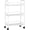 White1, variant on Metal Rolling Cart With 3-Tier Storage Rack, Utility Cart, Versatile Large Capacity Heavy Duty With Lockable Wheels, Multifunctional Storage Rack (White)