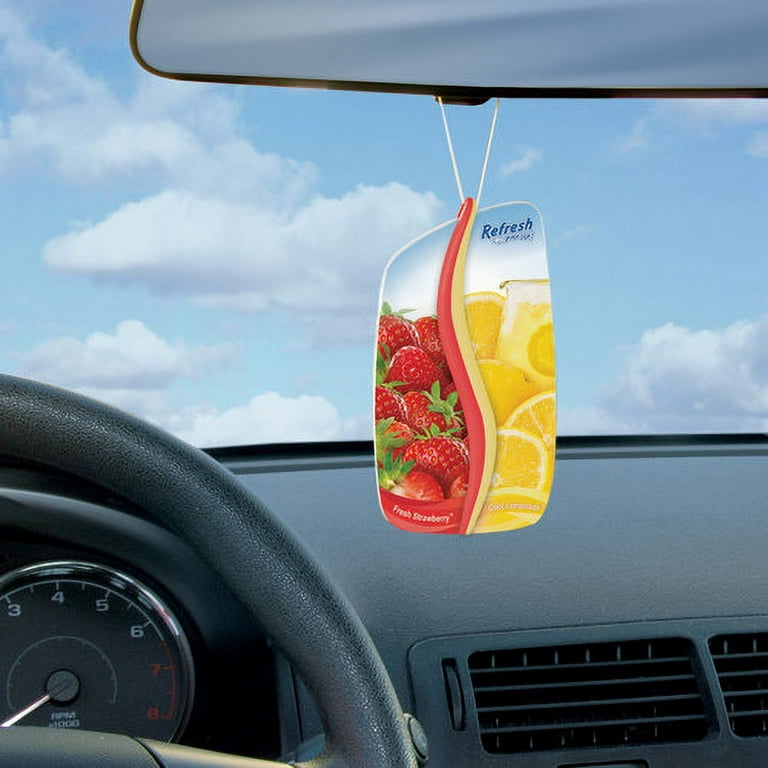 Refresh Your Car Gel Car Air Freshener, 2.5 Oz. Fresh Strawberry/Cool  Lemonade - Gillman Home Center