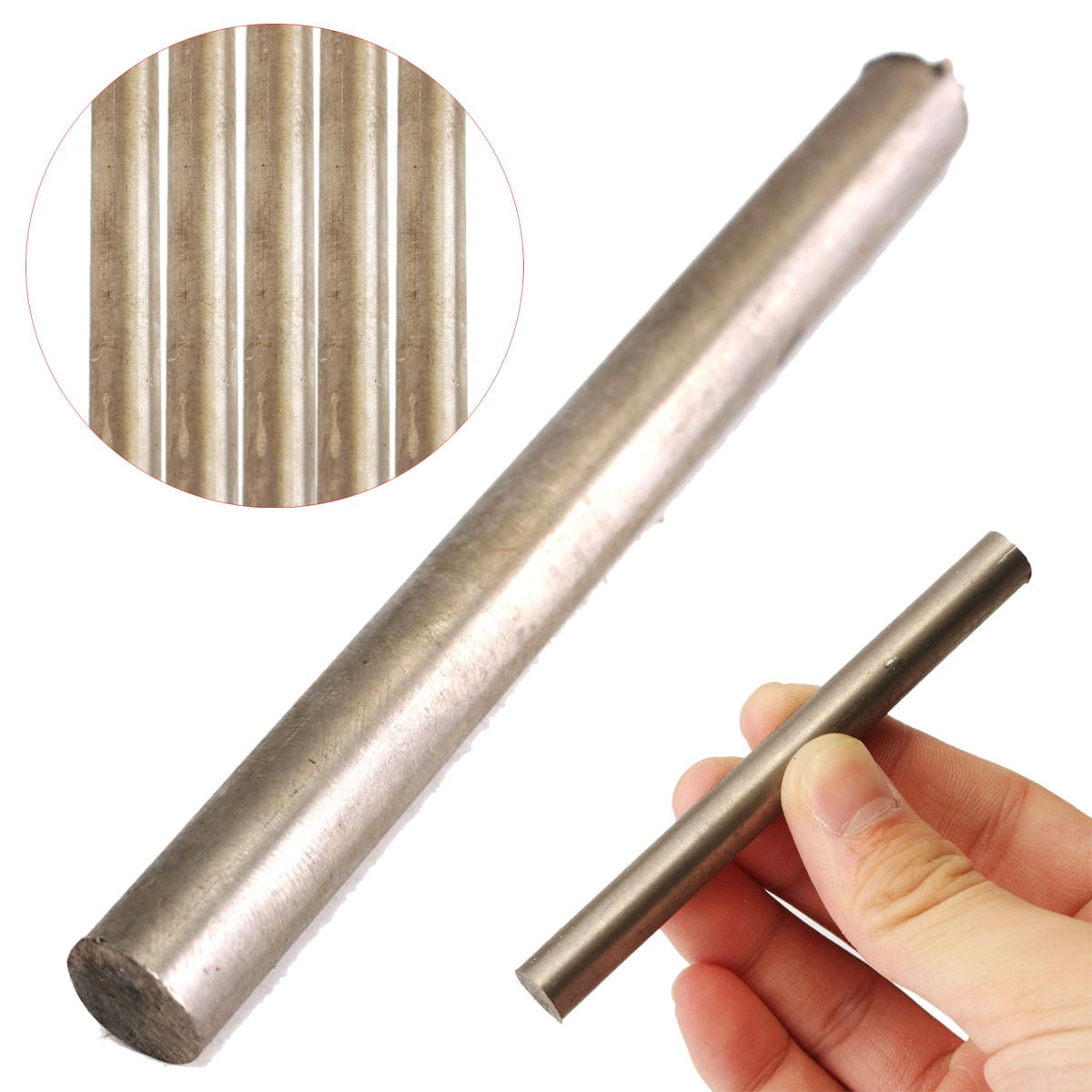 1PC Titanium Ti Gr.2 GR2 Metal Rod Round Bar Diameter 10mm, Length