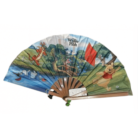 Disney Parks Winnie the Pooh Tigger Piglet Eeyore Hand Fan New With Tag