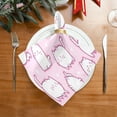 thumbnail image 2 of GZHJMY Cute Cats on Pink Cloth Napkins Washable Napkin for Dinner Table Decorative for Home Dinner Restaurant Parties 20 Inch 4 Pack Decorative Washcloths, 2 of 7